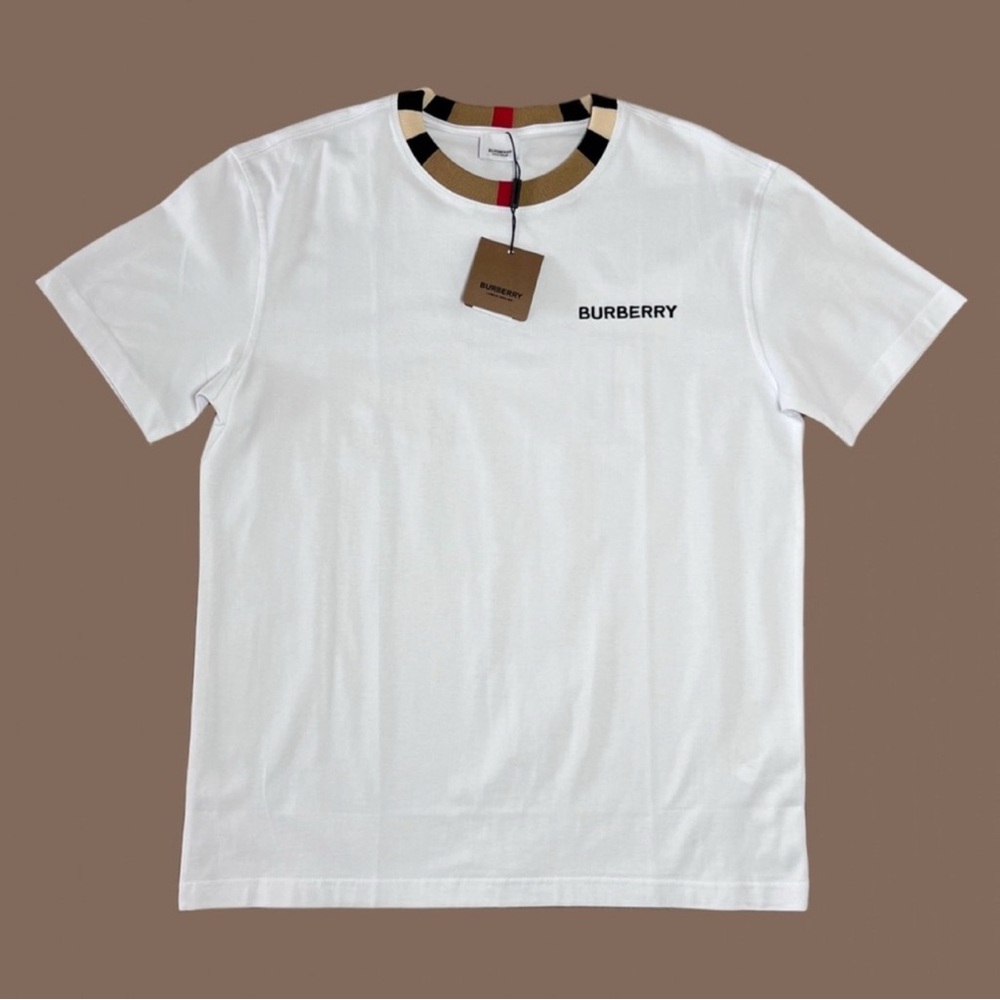 Burberry White Short Sleeve Tee
